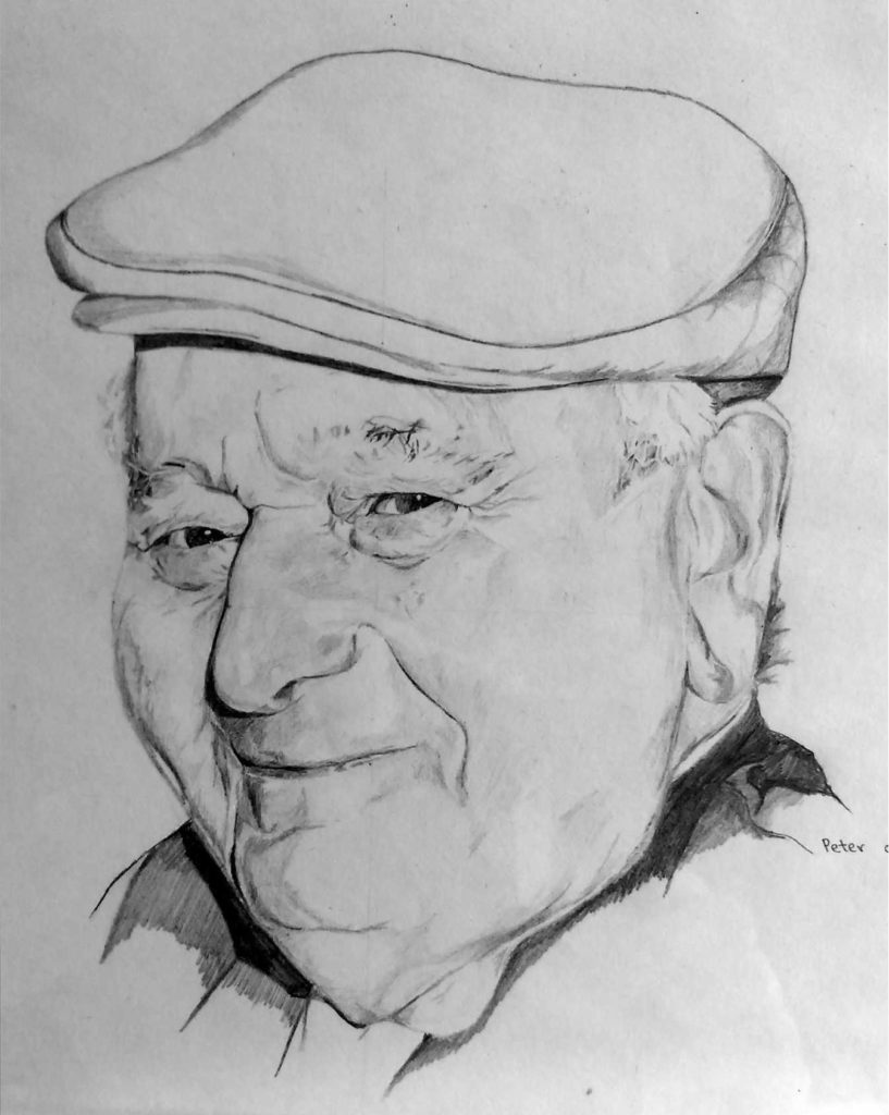 TEKENING Potlood Portret Met Verve